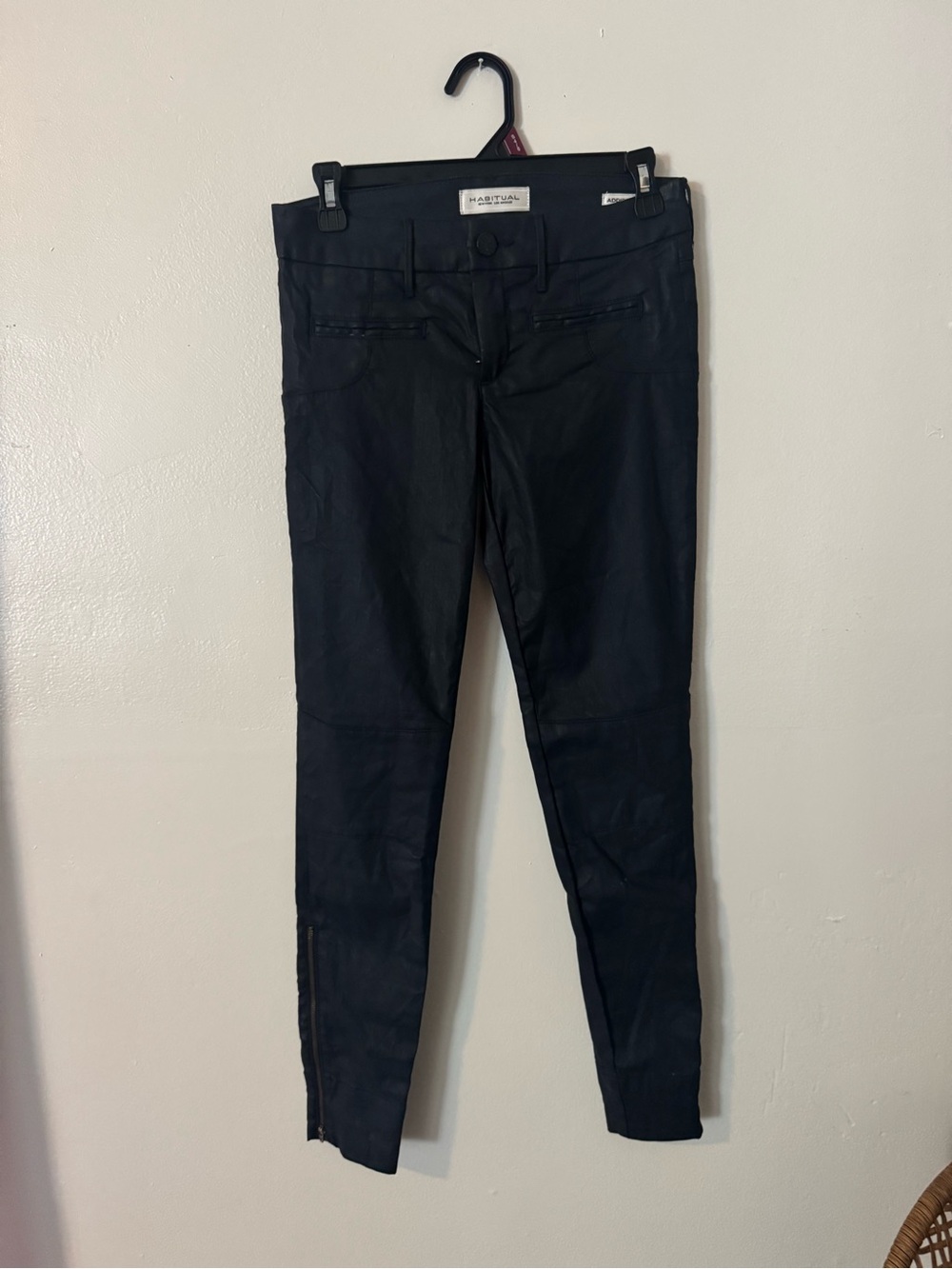 Habitual Leather Skinny Jeans Size 25 Women's